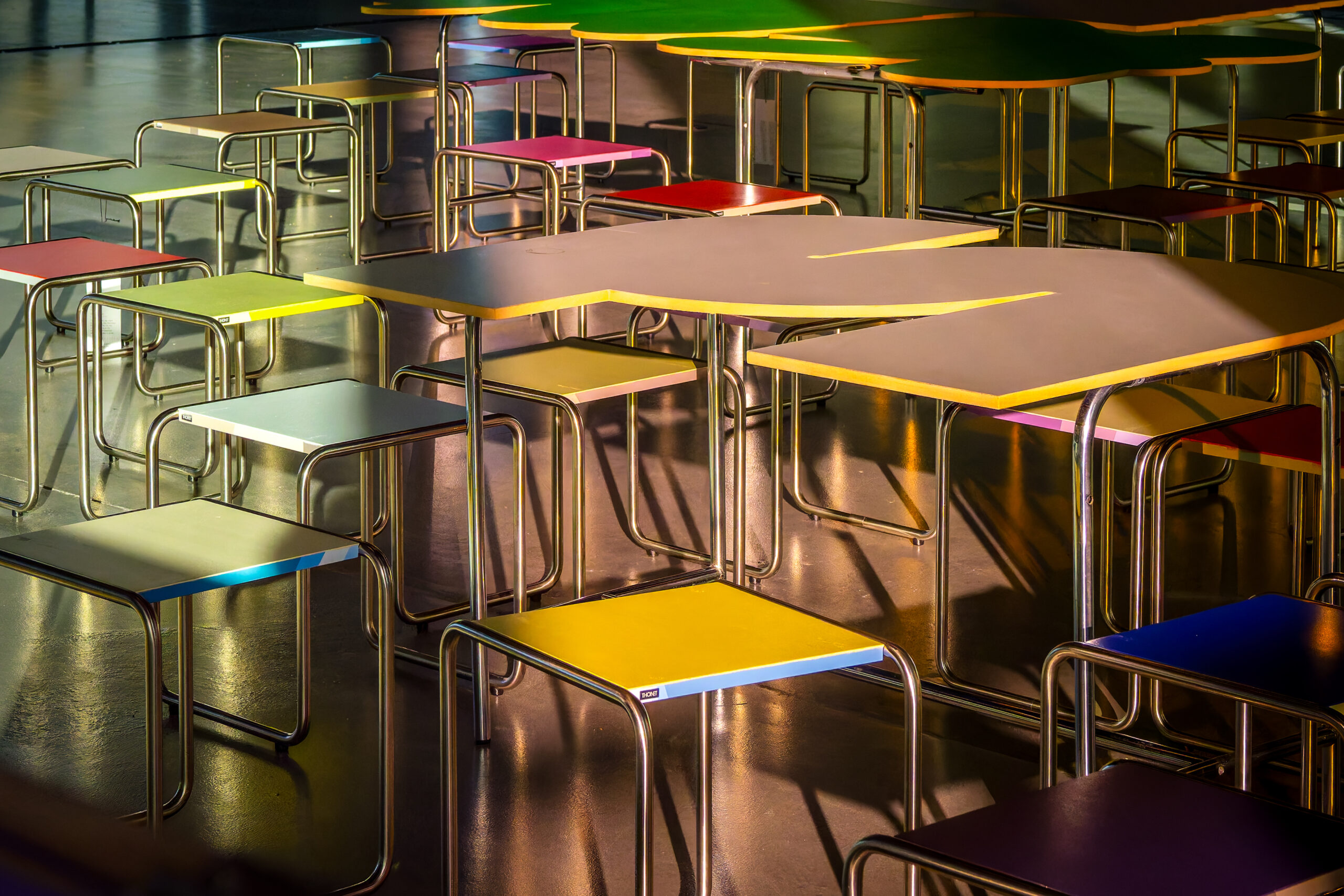 Jay Gard, "Margaretha", Thonet edition of B9 stool by Marcel Breuer
